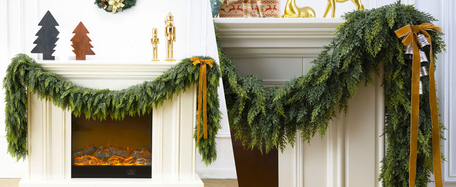 Real Touch Christmas Cedar Garland